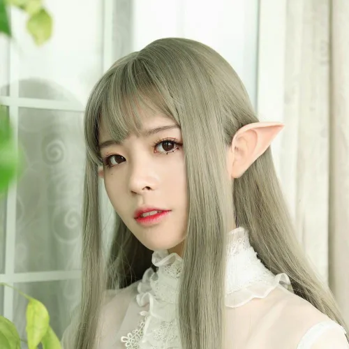 Vista 4 de Secaden Cosplay Fairy Pixie Elf Orejas suaves puntas puntiagudas para disfraz de anime