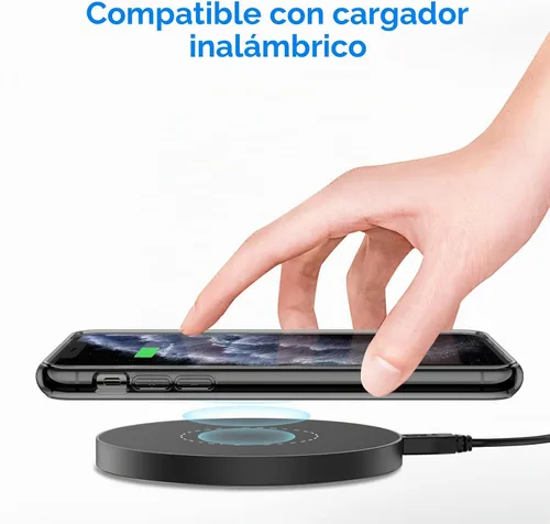 Vista 4 de JETech Funda para iPhone 11 Pro Max, antiamarilleo, color negro