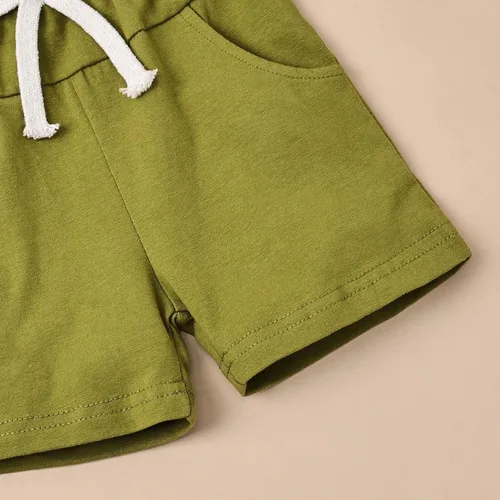 Vista 17 de Ropa para bebé niño pequeño, trajes de verano de manga corta, camiseta de retazos y pantalón con bolsillo, conjunto de 2 piezas, 12 meses a 4 años
