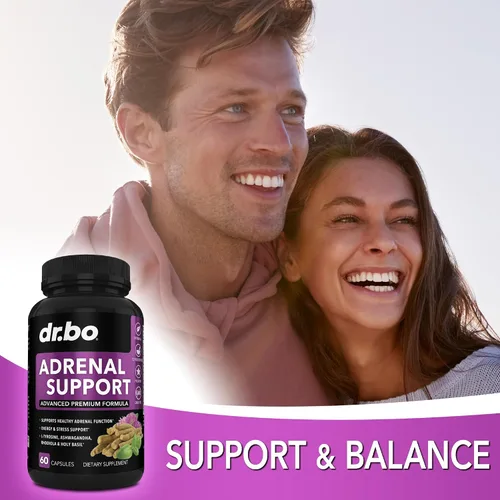 Vista 6 de DR. BO Suplementos suprarrenales tiroideos para mujeres y hombres