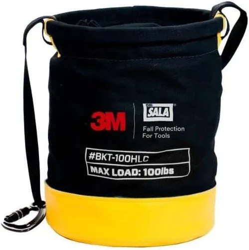 Vista 12 de 3M DBI-SALA - Protección contra caídas para herramientas, 1500133, cubo seguro de lona para control de derrames con 6 puntos de conexión de anillo
