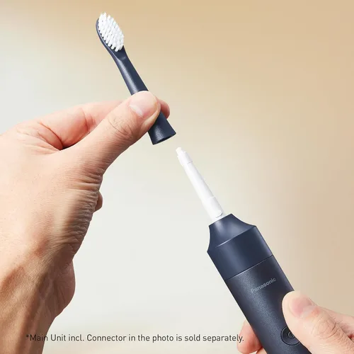 Vista 8 de Panasonic ER-6CT02 Cabezal de cepillo de dientes eléctrico húmedo y seco de repuesto con cepillo extrafino (x4), compatible con sistema modular