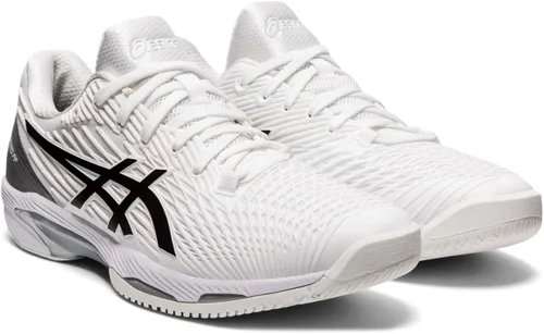 Vista 2 de ASICS Solution Speed FlyteFoam 2 - Tenis para hombre, BlancoNegro