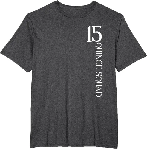 Vista 54 de Quince Squad Quinceanera 15th Birthday - Camiseta de quinceañera para niñas Asphalt Grey