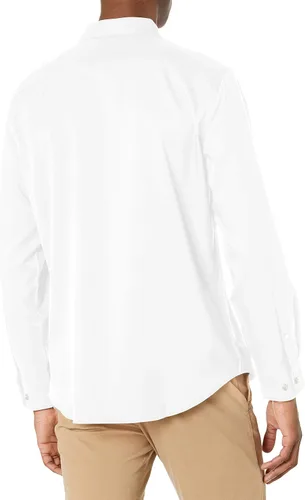Vista 2 de Perry Ellis Camisa elástica total de manga larga para hombre