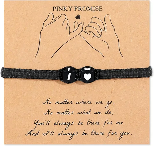 Vista 15 de Pulsera inicial para hombres y mujeres con letra, pulseras de dijes a juego para parejas, pulseras hechas a mano, regalo para novio y novia, regalo