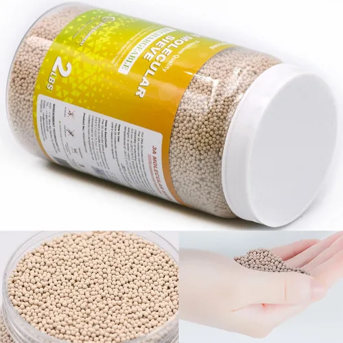 Vista 3 de Wisesorb Perlas desecantes del tamiz molecular de 2 LBS 3A, amortiguadores de humedad del deshumidificador