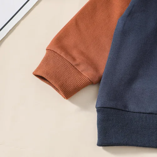 Vista 5 de Conjunto de 2 piezas de sudadera de manga larga para bebé niño y niño pequeño, 2 piezas, ropa de otoño e invierno