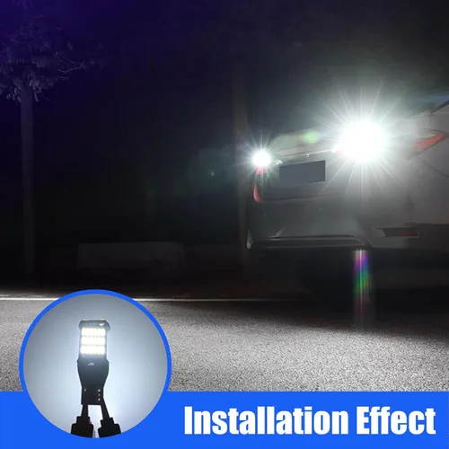 Vista 11 de Paquete de 4 Luces LED de Reversa, Bombillas de Luz de Reversa con Chipsets T15 4014 45SMD, Luces de Freno Parada Carga Reversa Canbus Libre