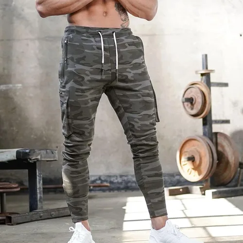Vista 2 de BEUU Mens Workout Jogger Pants Gym Tapered Athletic Slim Sweatpants Sports Training Sweatpants for Men with Pocket