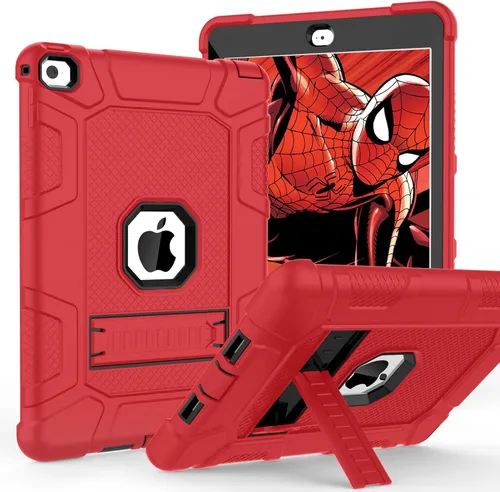 Vista 8 de TIMISM Funda para iPad Air 2, grado militar a prueba de golpes y a prueba de golpes con soporte Funda protectora resistente de 3 capas para iPad