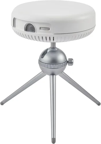 Vista 9 de iSpace2 Mini proyector inteligente, proyector portátil de 1080P con WiFi y Bluetooth, altavoz Bluetooth de 360°, trípode incluido, proyector