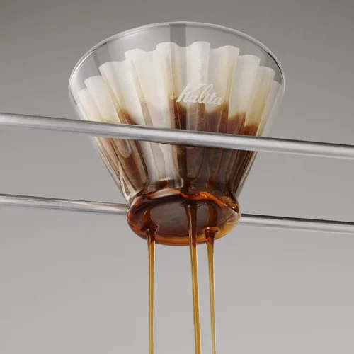 Vista 2 de Kalita WDG-185#44306 - Gotero de café cuadrado, para 2-4 personas