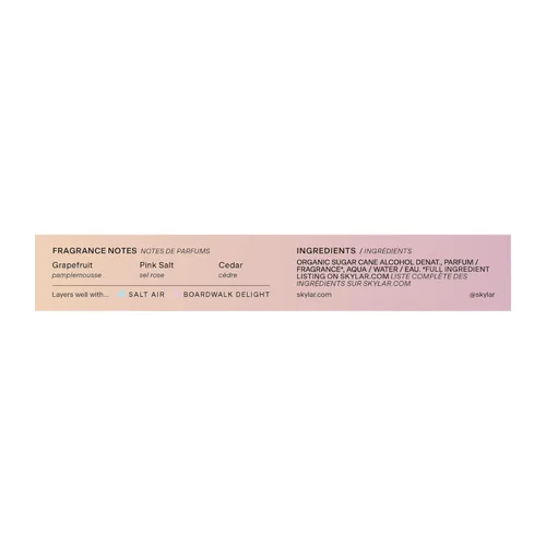 Vista 2 de Skylar Pink Canyon Eau de Parfum - Perfum Hipoalergénico y Limpio para Mujeres y Hombres, Vegano y Seguro para Piel Sensible - Notas de Pomelo, Sal