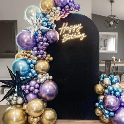 Vista 5 de 120 unidades de 5 pulgadas de globos plateados metálicos, globos de látex plateados metálicos cromados, globos mini pequeños para decoraciones
