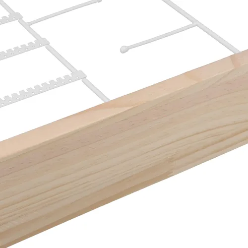 Vista 5 de Percha de aretes, soporte de aretes de hierro con base de madera para exhibición de aretes y pulseras