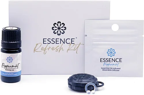 Vista 24 de Essence - Difusor nasal de aromaterapia portátil, anillo de nariz de aceite esencial de bergamota, inhalador de silicona para apoyo del estrés