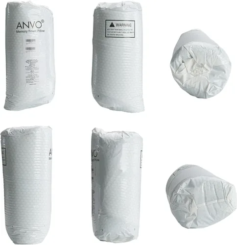 Vista 6 de Anvo Almohada cervical para el cuello y el dolor de hombros, almohadas de espuma viscoelástica para aliviar el dolor de dormir, ortopédica