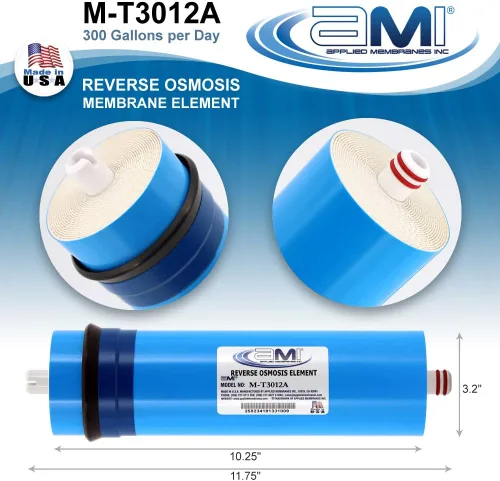 Vista 4 de Membrana de ósmosis inversa sin tanque 300 GPD Reemplazo del filtro de agua de membrana RO sin tanque para sistema de filtración de agua