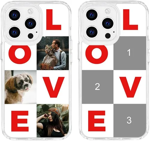 Vista 100 de Funda de teléfono personalizada para Apple iPhone 8 Plus iPhone 7 Plus, personalizada con foto, imagen, texto, imagen, diseño de imagen