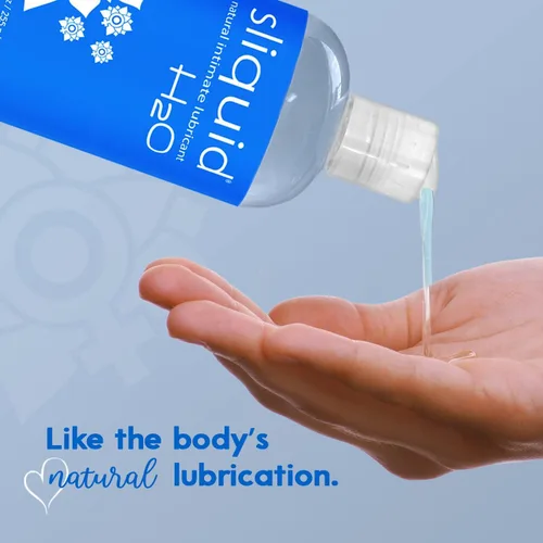 Vista 5 de Sliquid H2O + Sassy Variety - Paquete de 2 lubricantes a base de agua para mujeres, hombres y parejas, juego de lubricante personal, no mancha, sin