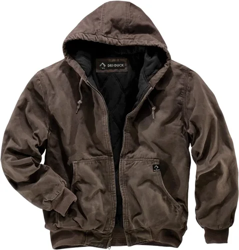 Vista 21 de dri-duck de los hombres 5020 Cheyenne con capucha chamarra de trabajo Negro