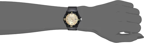 Vista 2 de Casio LRW-200H-9EVCF Reloj clásico analógico y digital para mujer Negro - Cara dorada Reloj de cuarzo