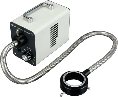 Vista 5 de AmScope Iluminador frío de la fibra óptica del LED-20W 20W LED