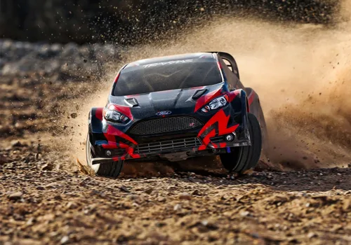 Vista 7 de Traxxas Ford Fiesta ST Rally 1/10 Escala 4X4 Coche de Rally