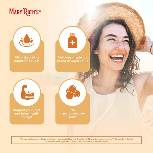 Vista 6 de MaryRuth Organics Potenciador de Colágeno Liposomal, Sin Azúcar, Potenciador de Colágeno Líquido con Vitamina C, Vitamina E, Zinc, Cobre y Sílice