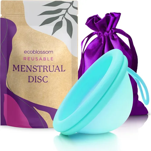Vista 11 de Ecoblossom Disco menstrual reutilizable – Copa menstrual – Disco de período suave para mujeres diseñado con vaso de silicona flexible de grado
