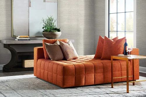 Vista 4 de Lillian August Luxe Haven Luxe Weave - Papel tapiz autoadhesivo (roca lunar)