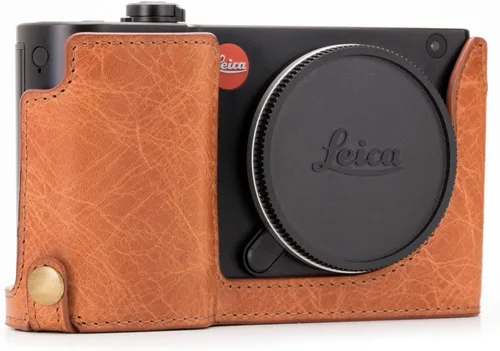 Vista 9 de MegaGear MG1283 Leica TL2, TL Ever Ready - Funda de piel auténtica para cámara con acceso a batería