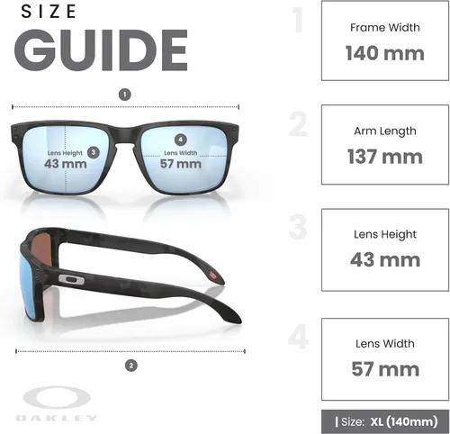 Vista 4 de Oakley Holbrook OO9102 - Gafas de sol cuadradas para hombre + paquete con correa + paquete con kit de gafas de diseñador iWear