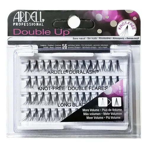 Vista 8 de Ardell Double Individuals Knot Free Double Flares Black Long (3 unidades)