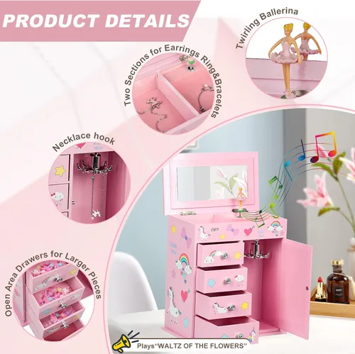 Vista 3 de efubaby Joyero mejorado para niñas