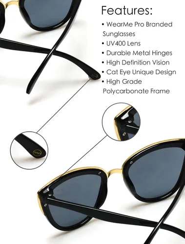 Vista 4 de Lentes de sol "Revo" tipo ojo de gato con lente reflectante espejada, para mujer