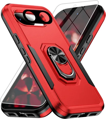 Vista 58 de Funda para Google Pixel 9 Pro XL [protección contra caídas de grado militar de 15 pies] con protector de pantalla y protector de lente, resistente a