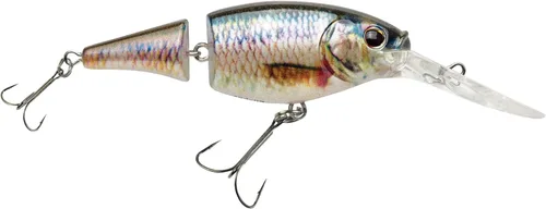 Vista 10 de Berkley Flicker Shad Jointed Fishing Hard Bait Negro plateado