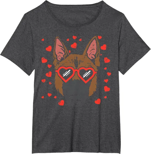 Vista 24 de Camiseta de regalo para perro con cara de pastor alemán, Negro, S