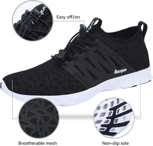 Vista 5 de Racqua Zapatos de agua de malla transpirable para mujeres y hombres