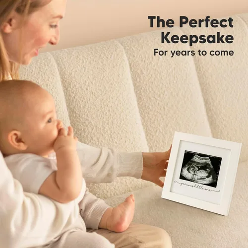 Vista 8 de KeaBabies Portarretratos de ecografía para bebé, modernos marcos de fotos de ultrasonido para mamá, regalos de primer embarazo para futura mamá