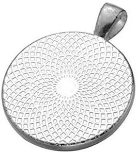 Vista 2 de Supernatural Gabriel - Collar con colgante chapado en plata de 1 pulgada