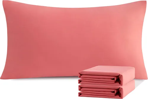 Vista 95 de NTBAY Juego de fundas de almohada estándar, paquete de 2 fundas de almohada de microfibra cepillada de 20 x 26 pulgadas, suaves, sin arrugas Aqua