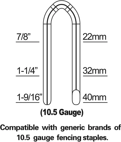 Vista 8 de Freeman PFS105 Engrapadora neumática de calibre 10.5 de 1-9/16 pulgadas con gancho de cinturón de metal ajustable y estuche PFS105
