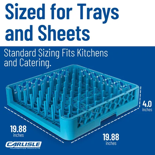 Vista 5 de Carlisle FoodService Products OptiClean - Estantes para bandejas de extremo abierto, estantes con clavijas de 2.94 pulgadas, diseño de extremo
