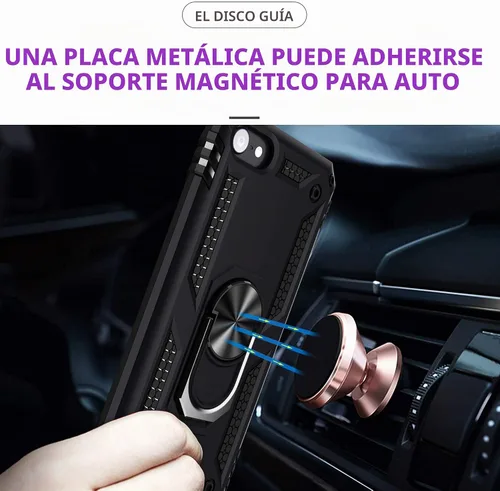 Vista 4 de ULAK Funda compatible con iPod Touch 7/6/5 con 2 protectores de pantalla HD, híbrida resistente a prueba de golpes con soporte integrado para iPod