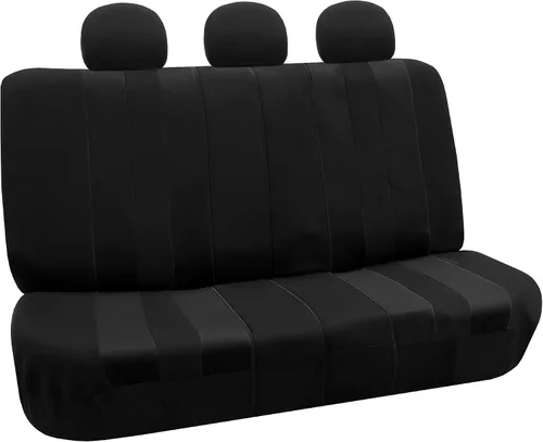 Vista 25 de FH Group Juego completo de fundas de asiento de coche de tres filas a rayas, compatible con bolsas de aire y listas para dividir, ajuste universal