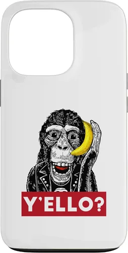 Vista 10 de Funda para iPhone 11 Pro Max Y'ello Monkey Calling Funny Supreme Print Case