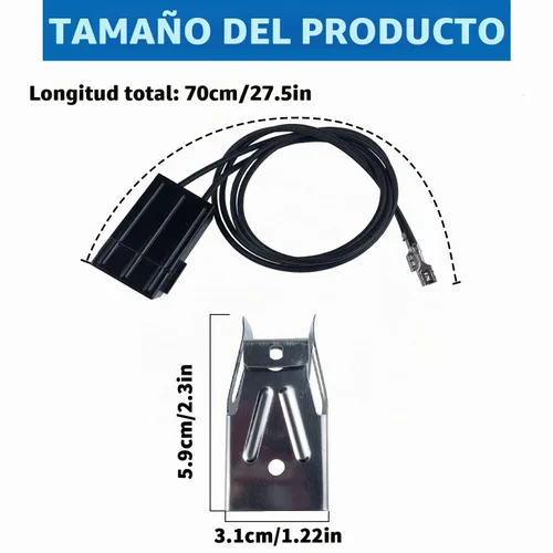 Vista 2 de WB2X8228 - Kit de receptáculo y cable de elemento, compatible con GE Hotpoint Electric Ranges de repuesto para estufas de estufa, bloque